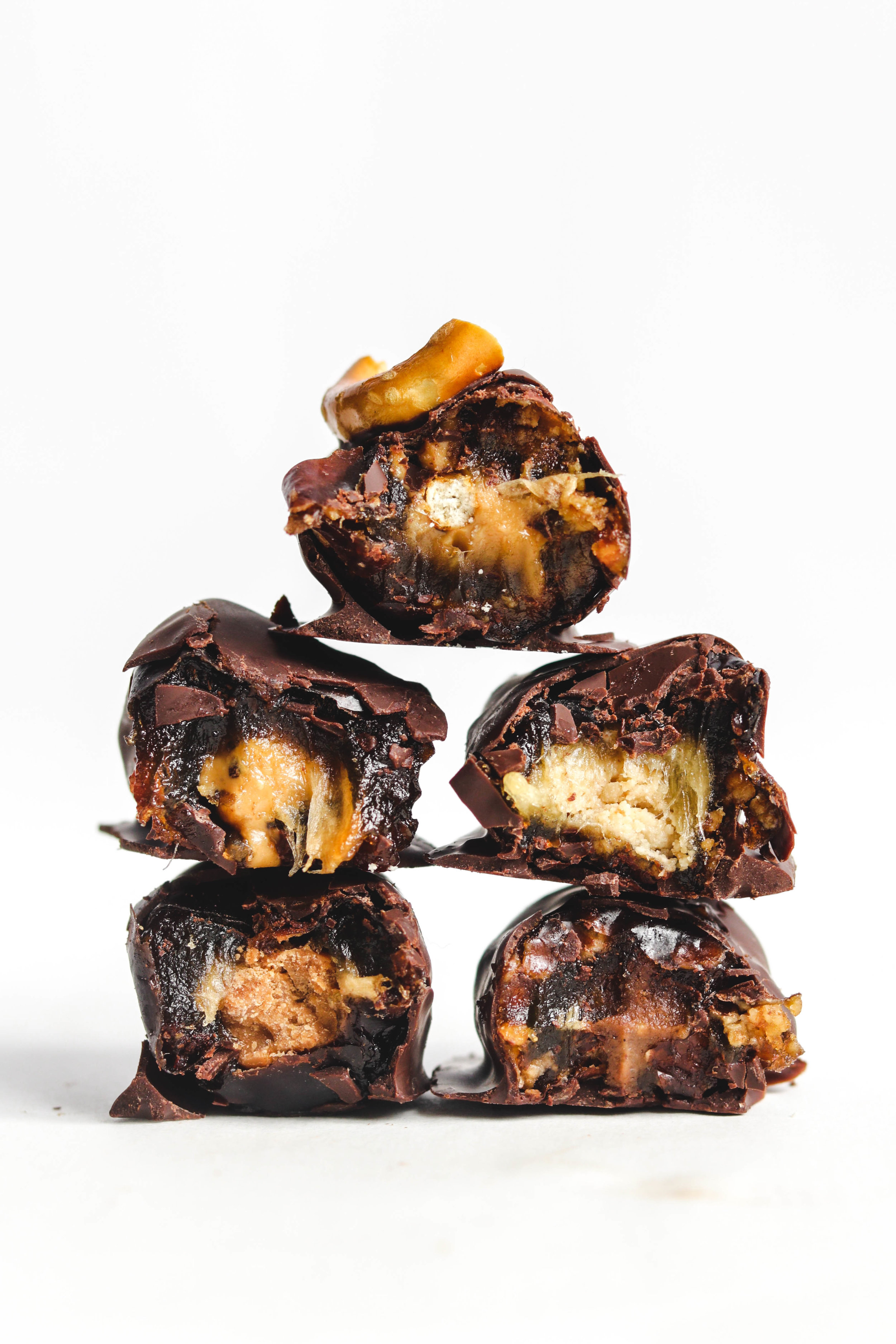 Chocolate Covered Stuffed Dates 5 Ways