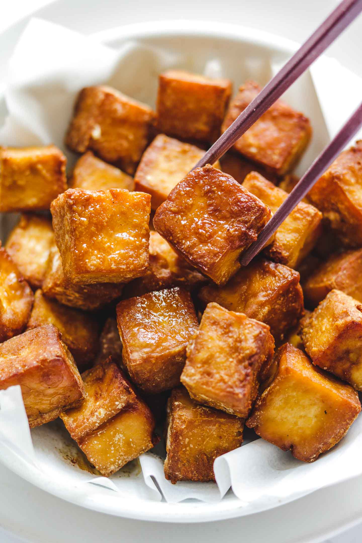 Quick and Easy Crispy Air Fried Tofu - Okonomi Kitchen
