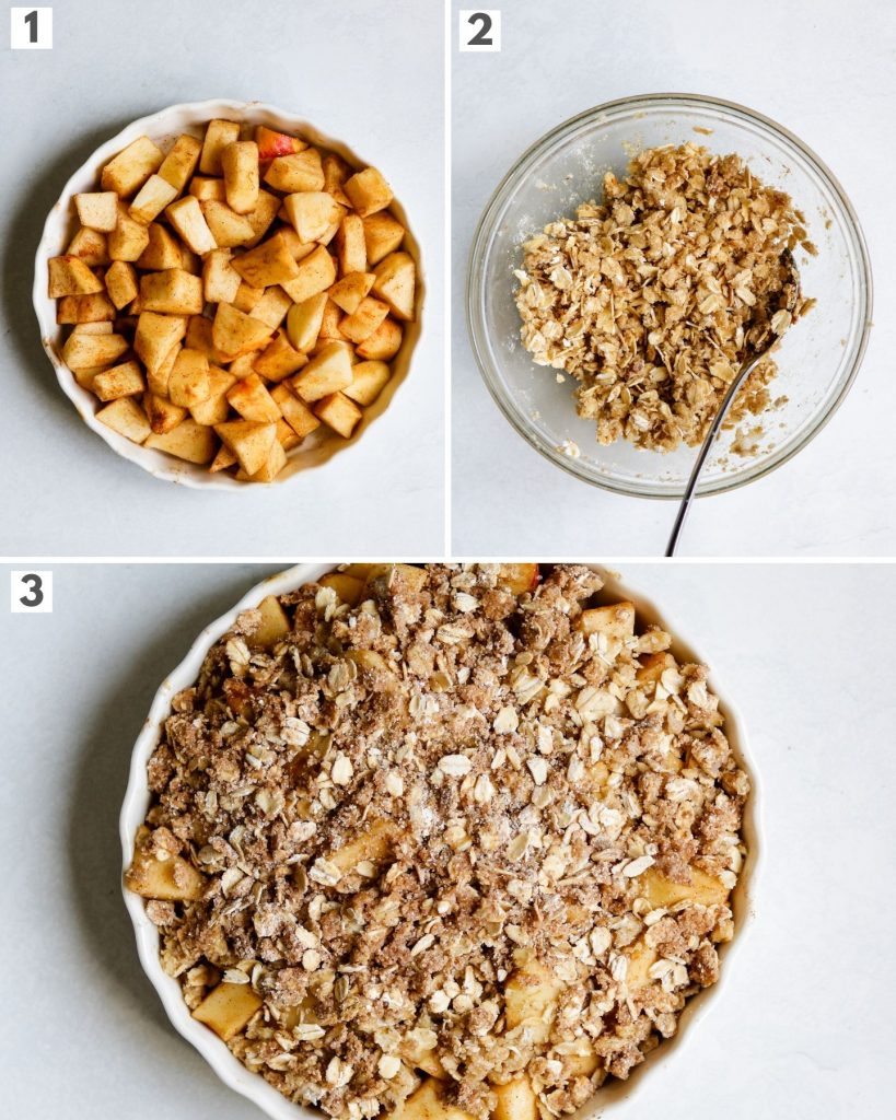 step by step how to make the best apple crisp 