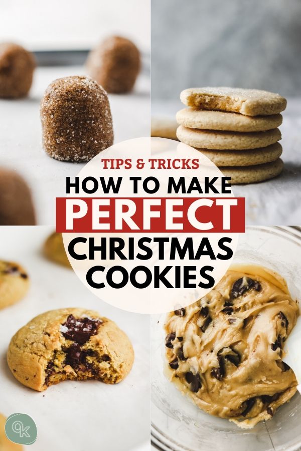 pinterst graphic for how to make perfect christmas cookies