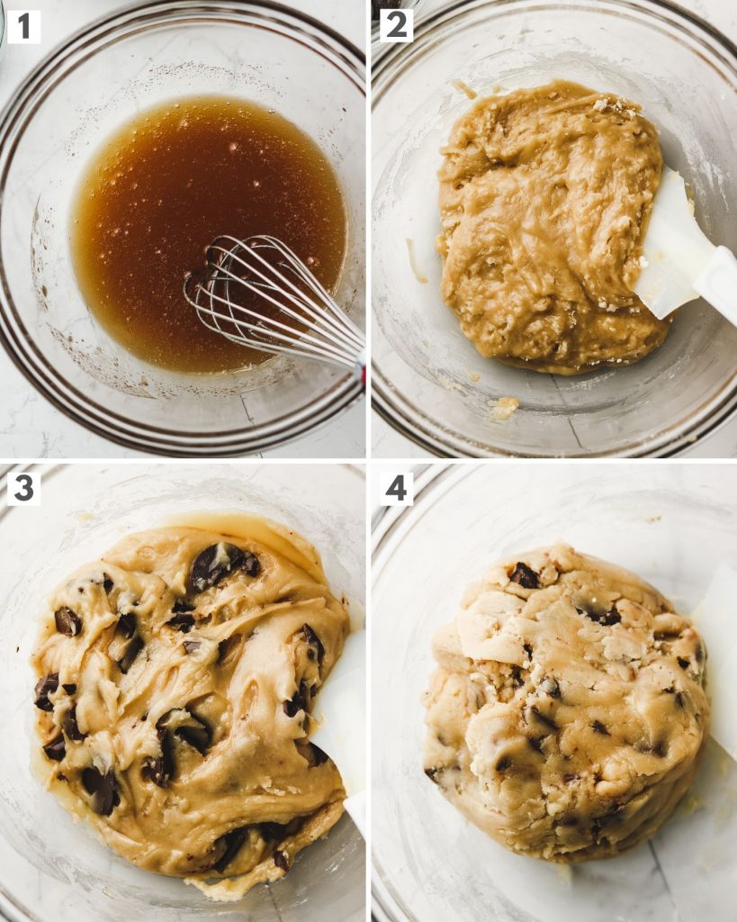 step by step how to make the best vegan chocolate chip cookies 