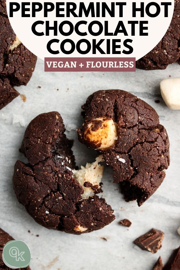 pinterest vegan flourless peppermint hot chocolate cookies 