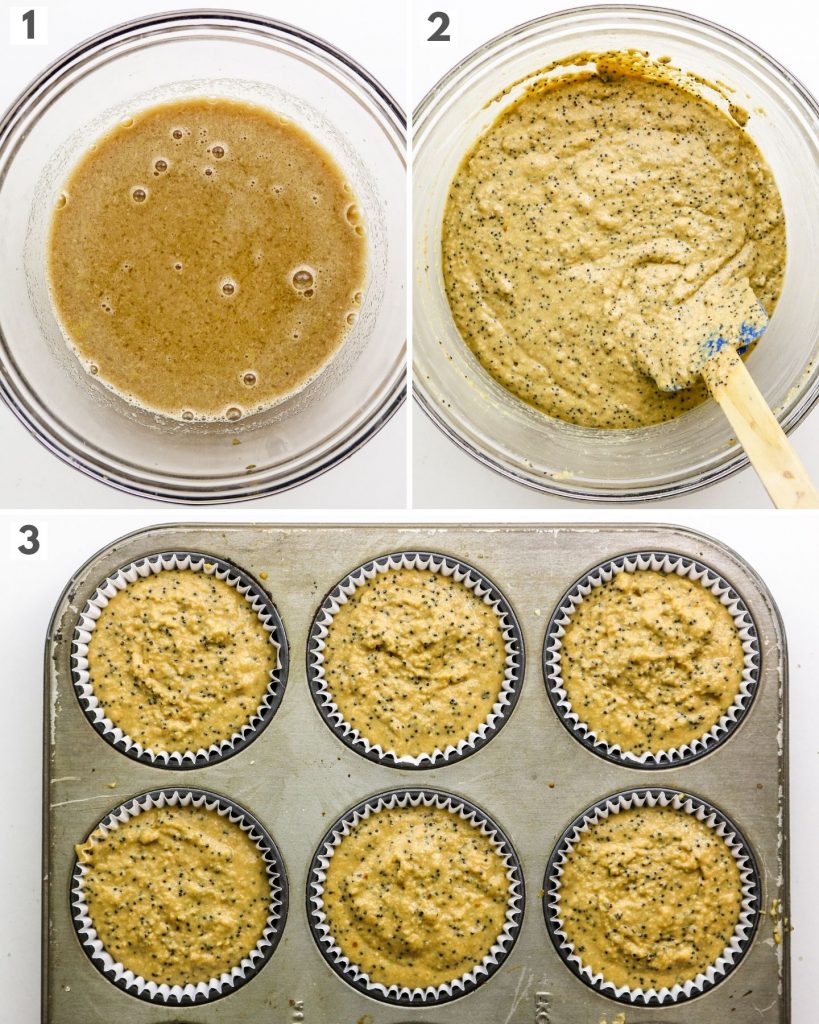 step by step how to make vegan muffins