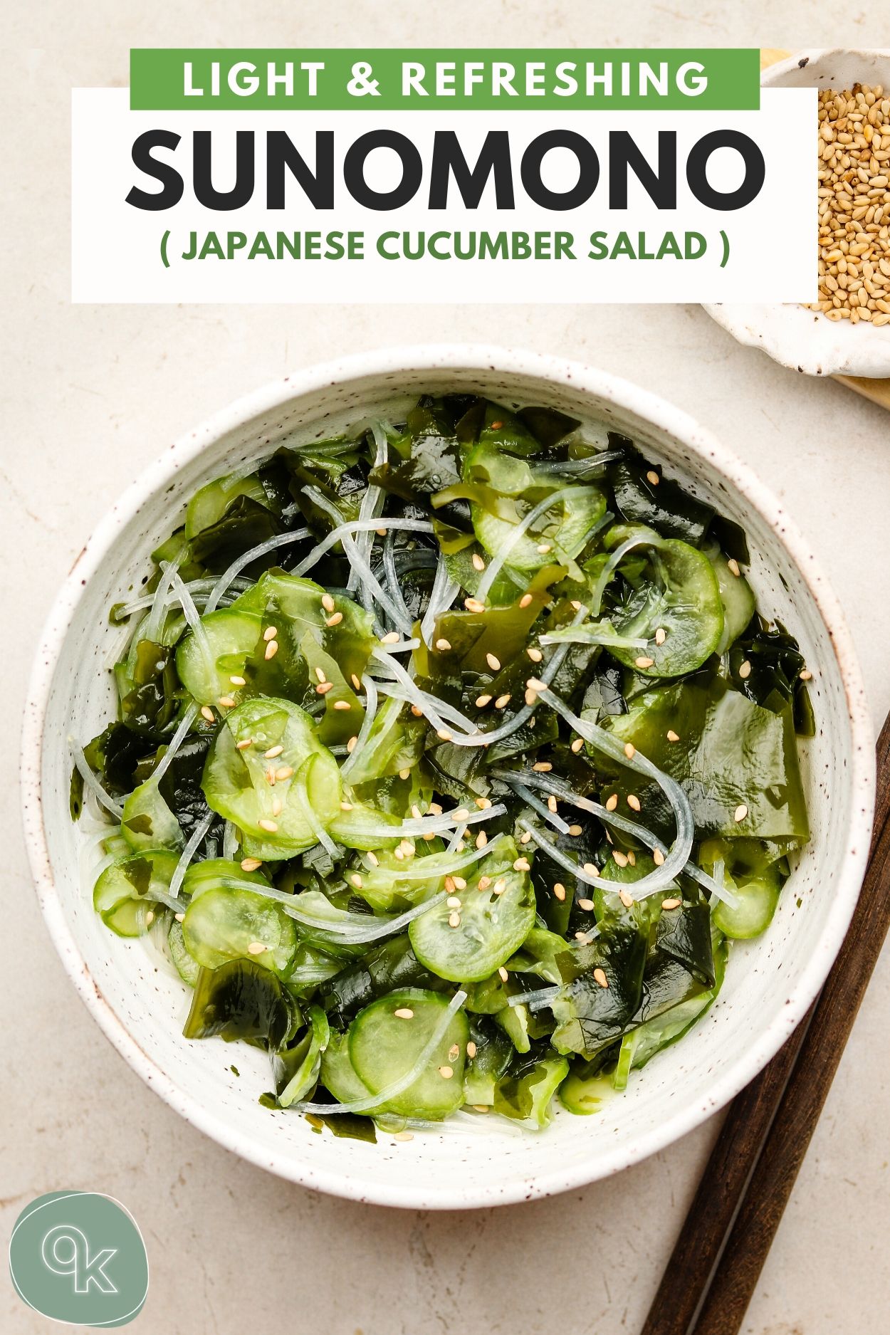 Sunomono (Japanese Cucumber Salad) - Okonomi Kitchen
