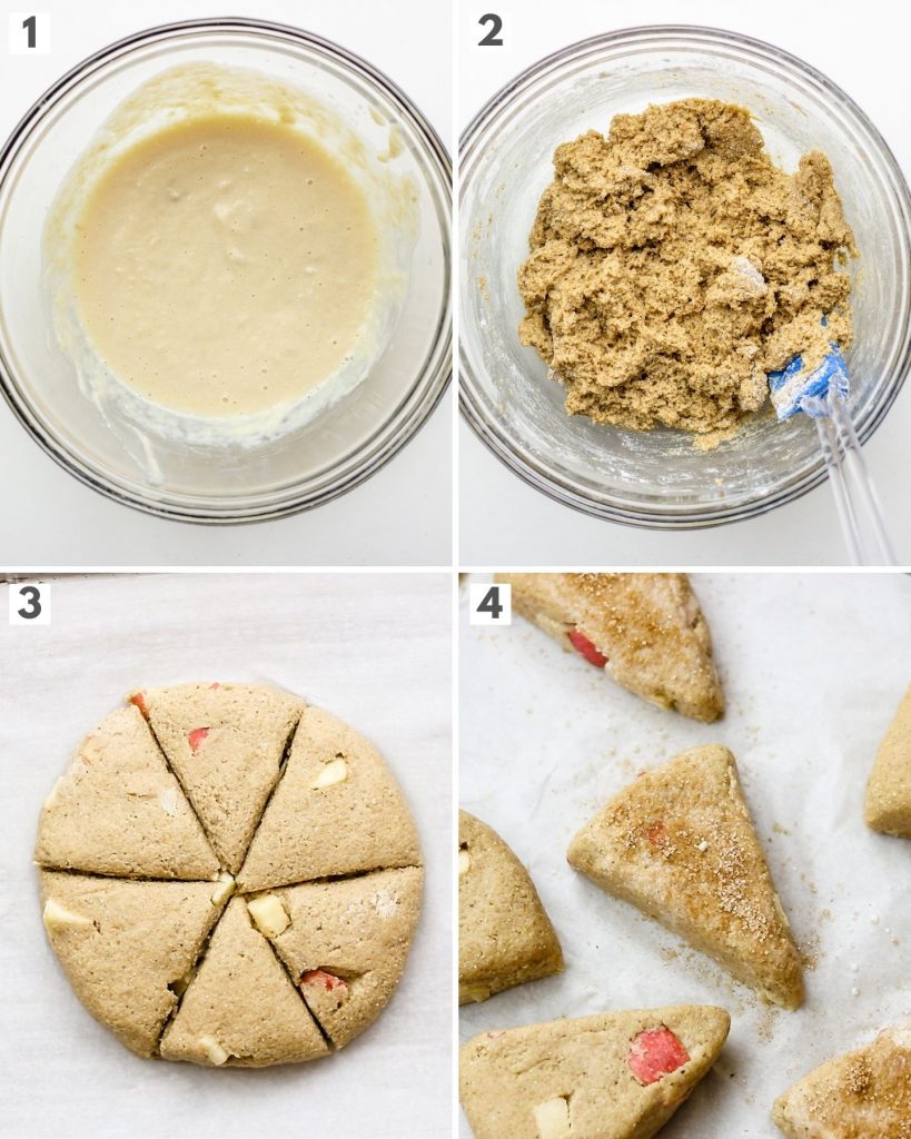 step by step how to make healthier scones