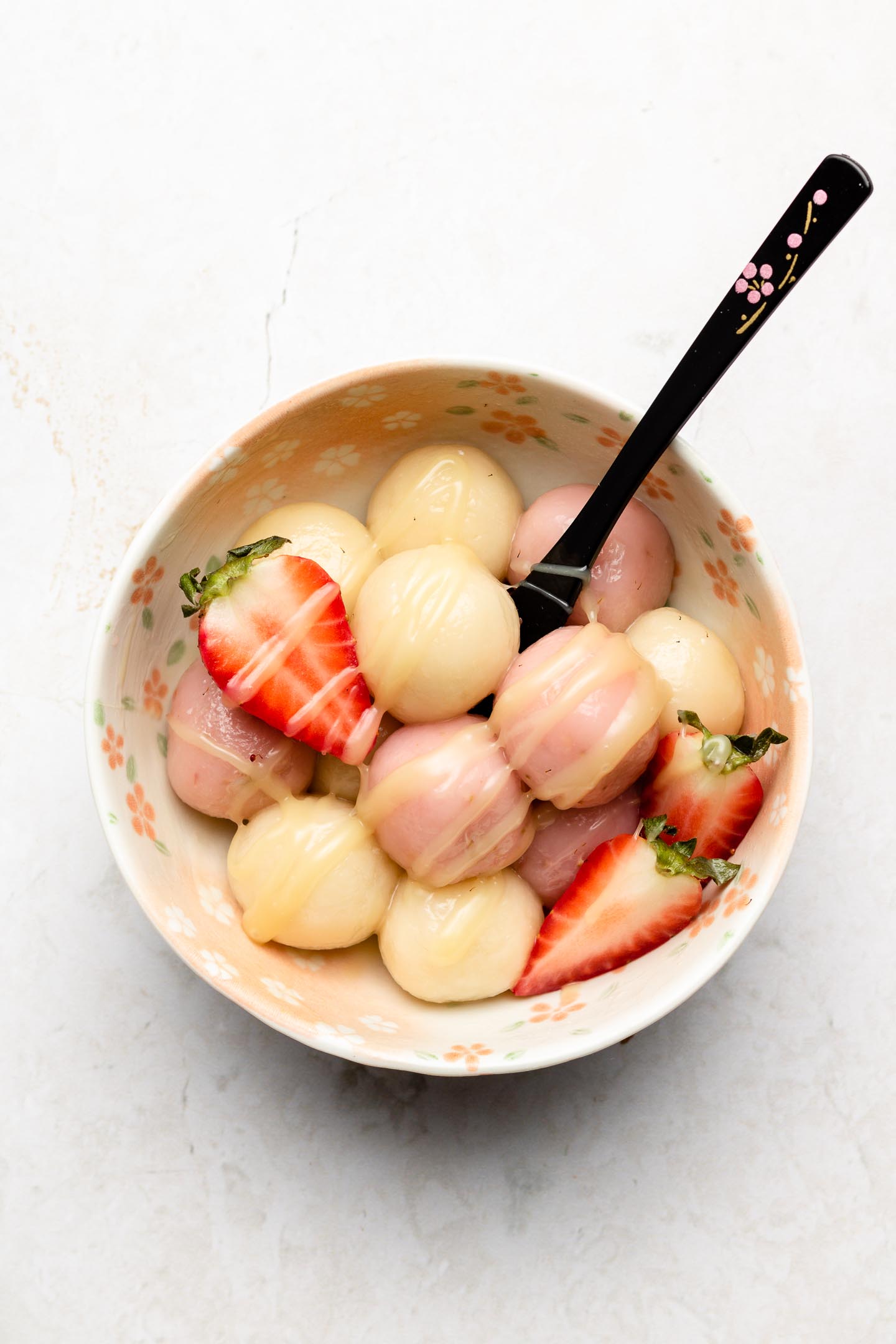 Strawberry Shiratama Dango - Okonomi Kitchen