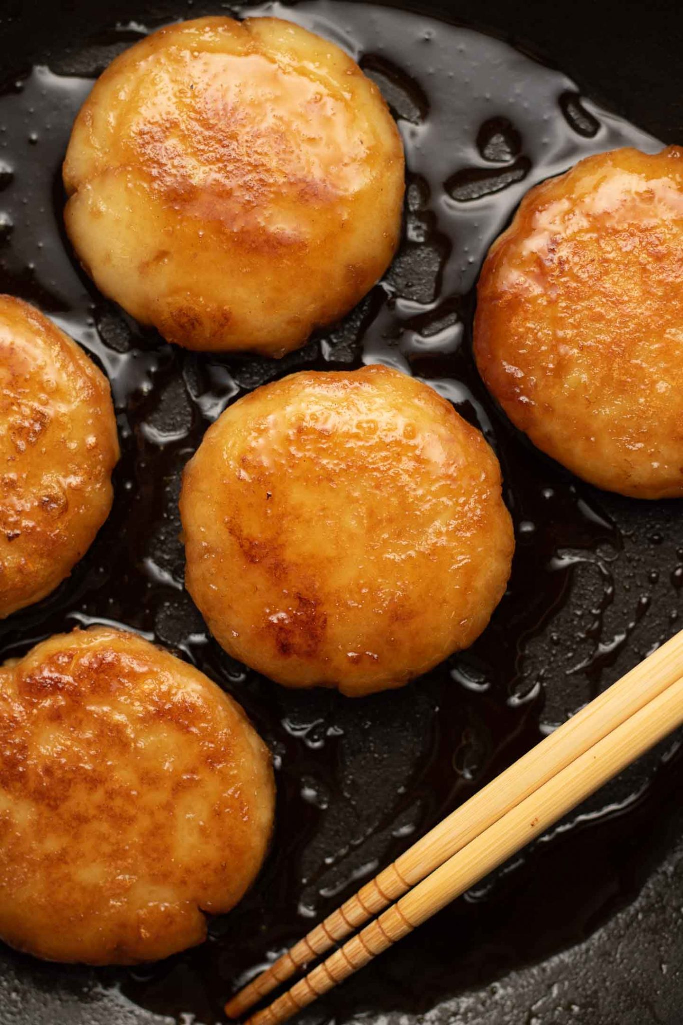 Isobe-Yaki Potato Mochi | (じゃがいも 磯辺焼き ) - Okonomi Kitchen