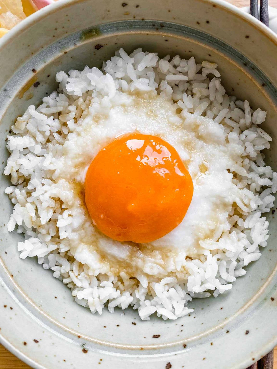 Vegan Tamago Kake Gohan (Vegan Egg Yolk) - Okonomi Kitchen
