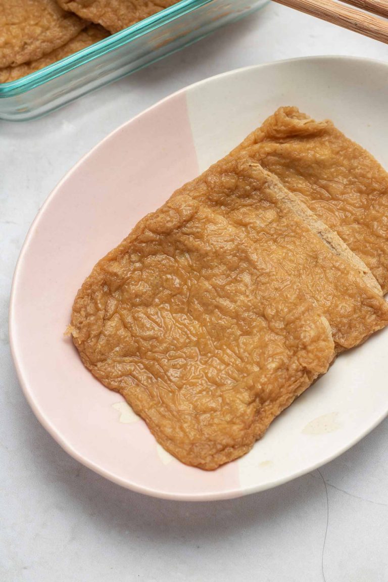 Inari Age (Seasoned Fried Tofu Pouches) - Okonomi Kitchen