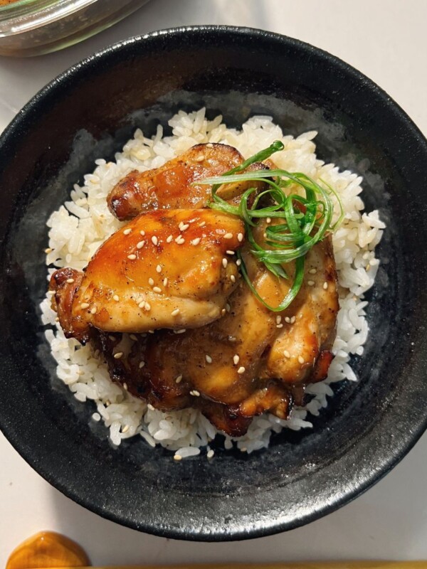 chicken bulgogi over rice