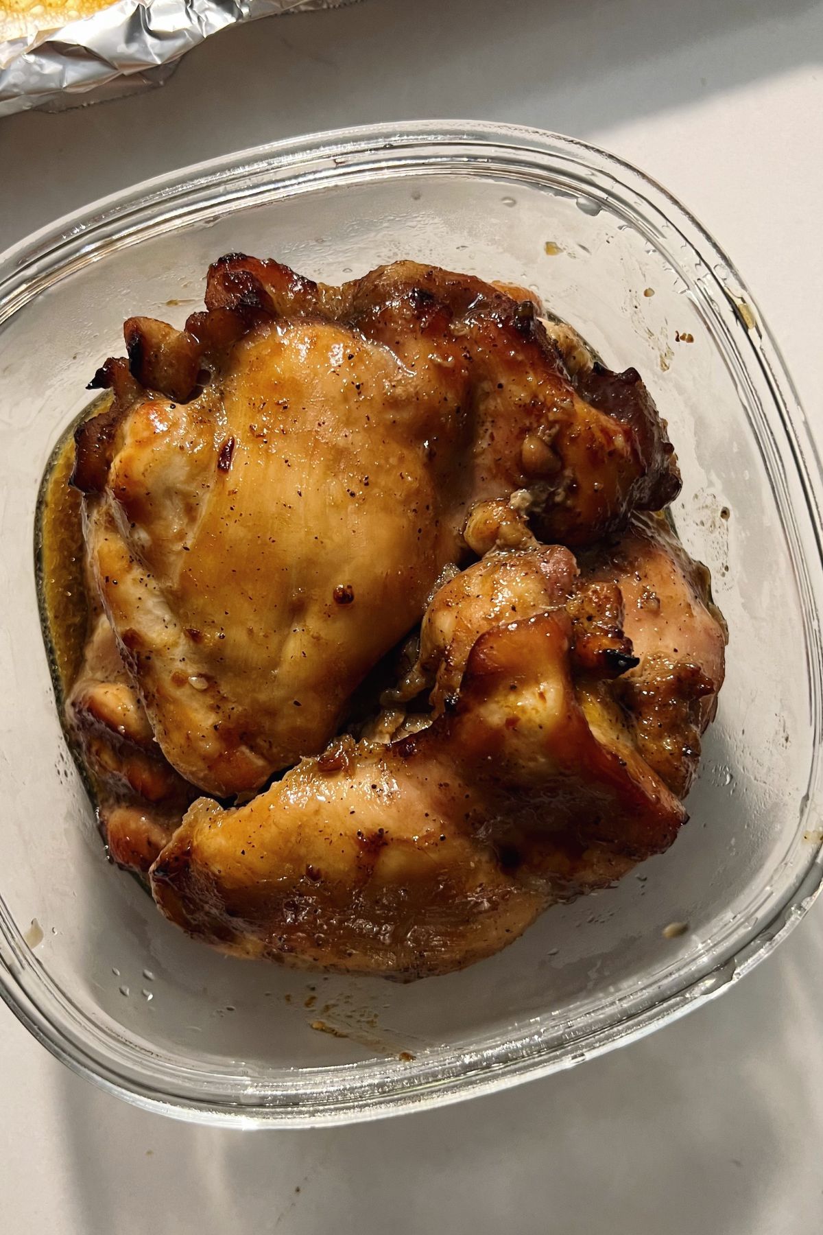 air fried chicken bulgogi in a tupperware